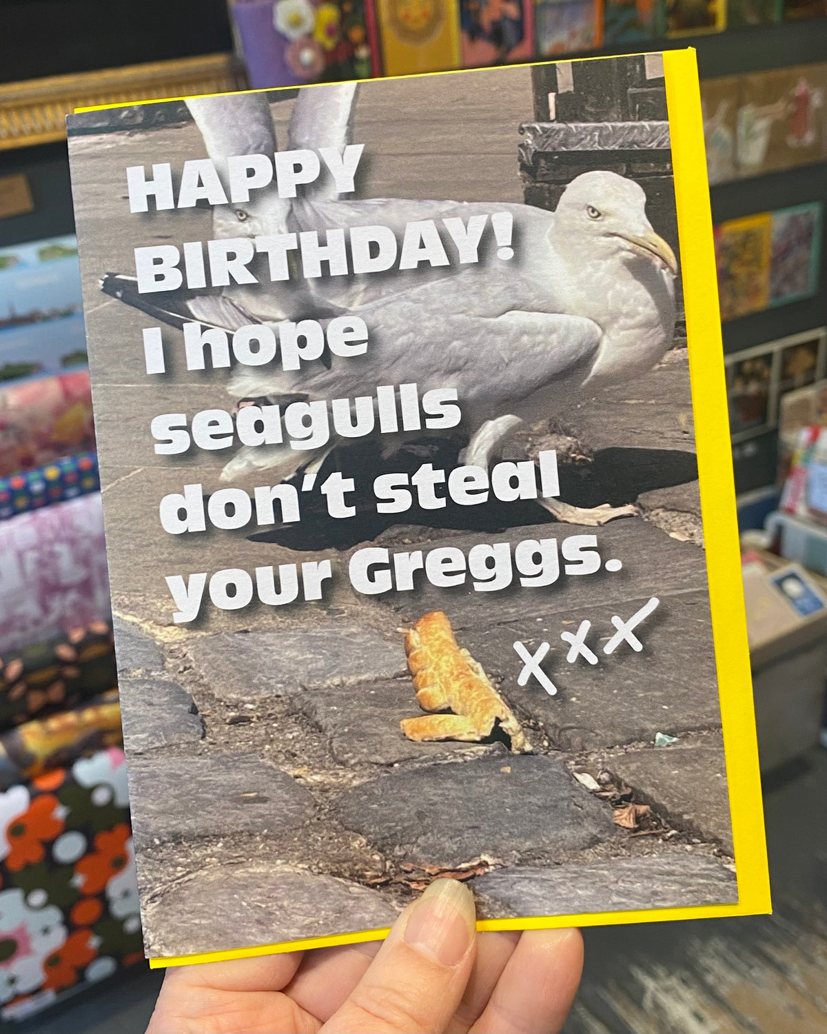 Greggs Birthday Card