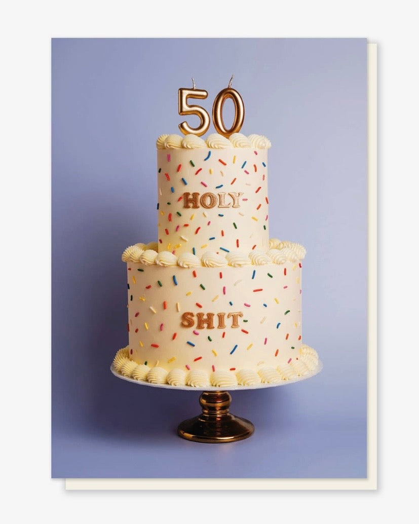 50 Holy Shit Cake Card