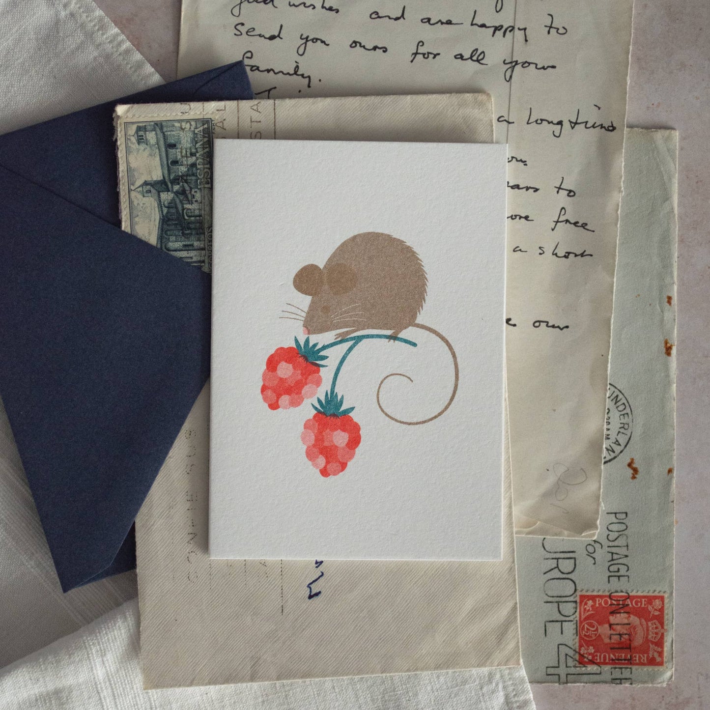 Harvest Mouse Mini Card