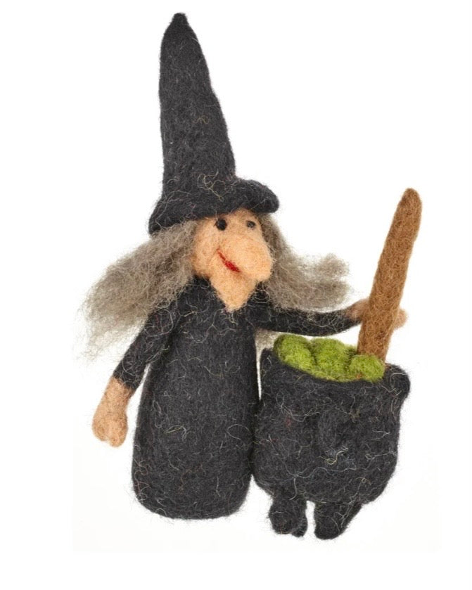 Wanda Witch Handmade Felt Decoration