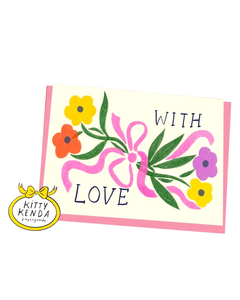 With Love Posy Card-Kitty Kenda-My Beautiful Caravan