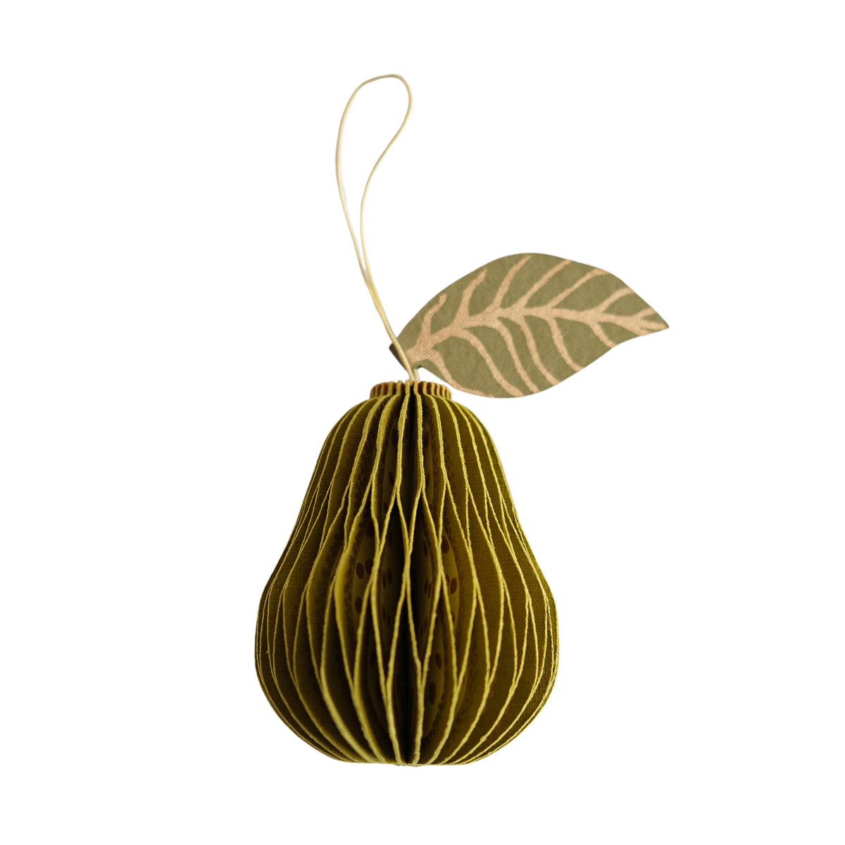 Pear Honeycomb Ornament
