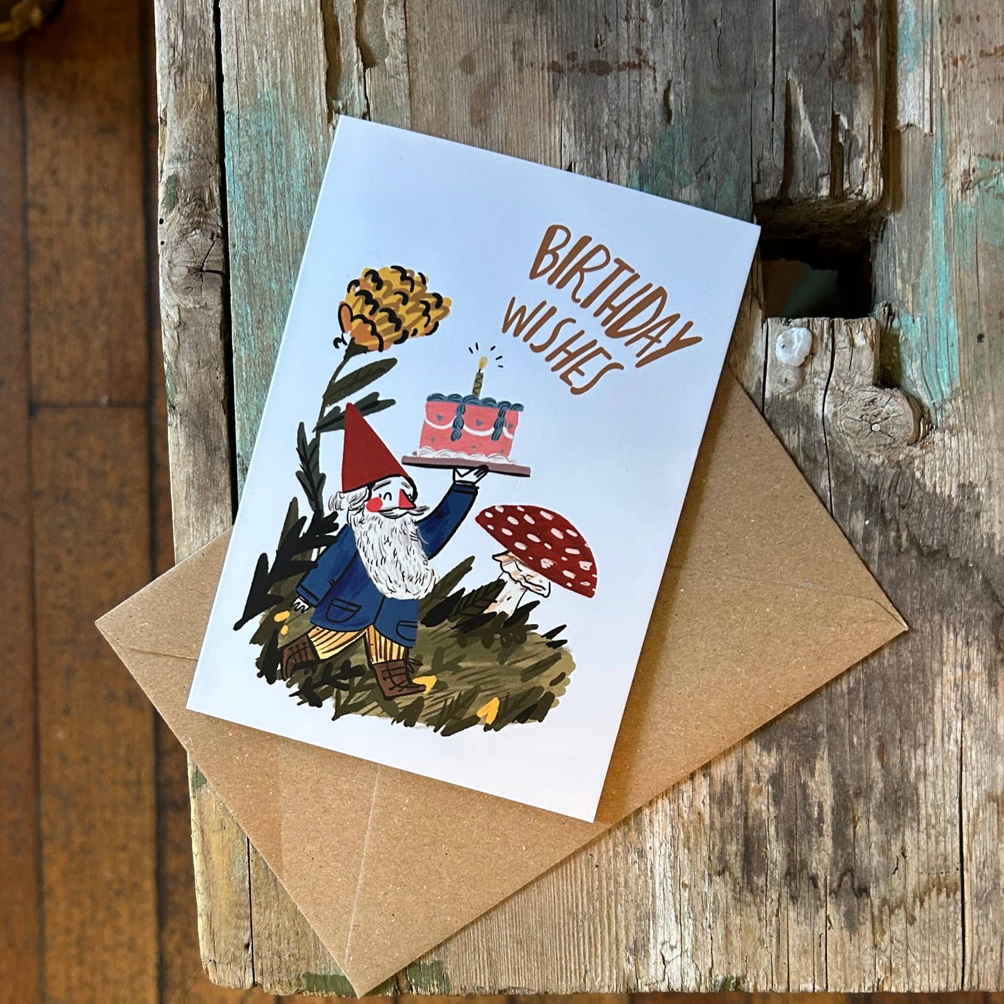 Gnome birthday card
