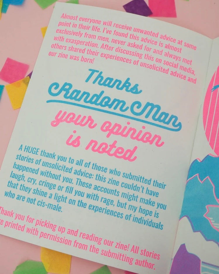 Thanks Random Man Zine Pack