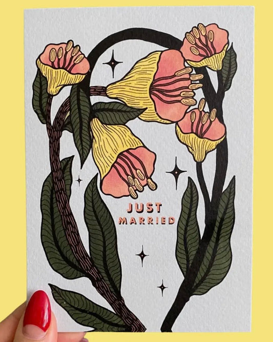 Just Married Wedding Card