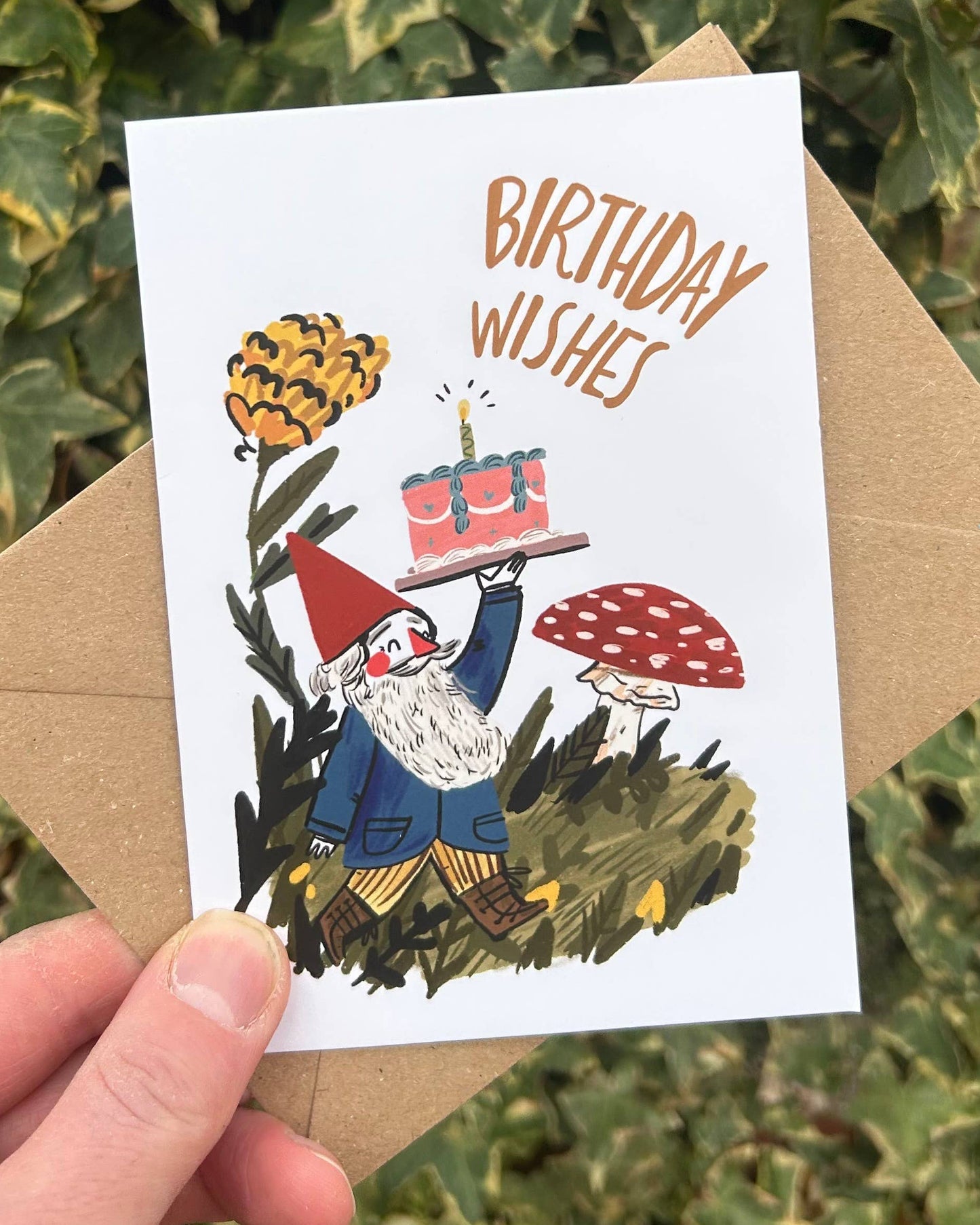Gnome birthday card 