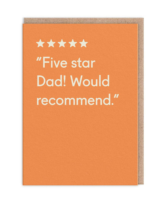 Five Star Dad Card