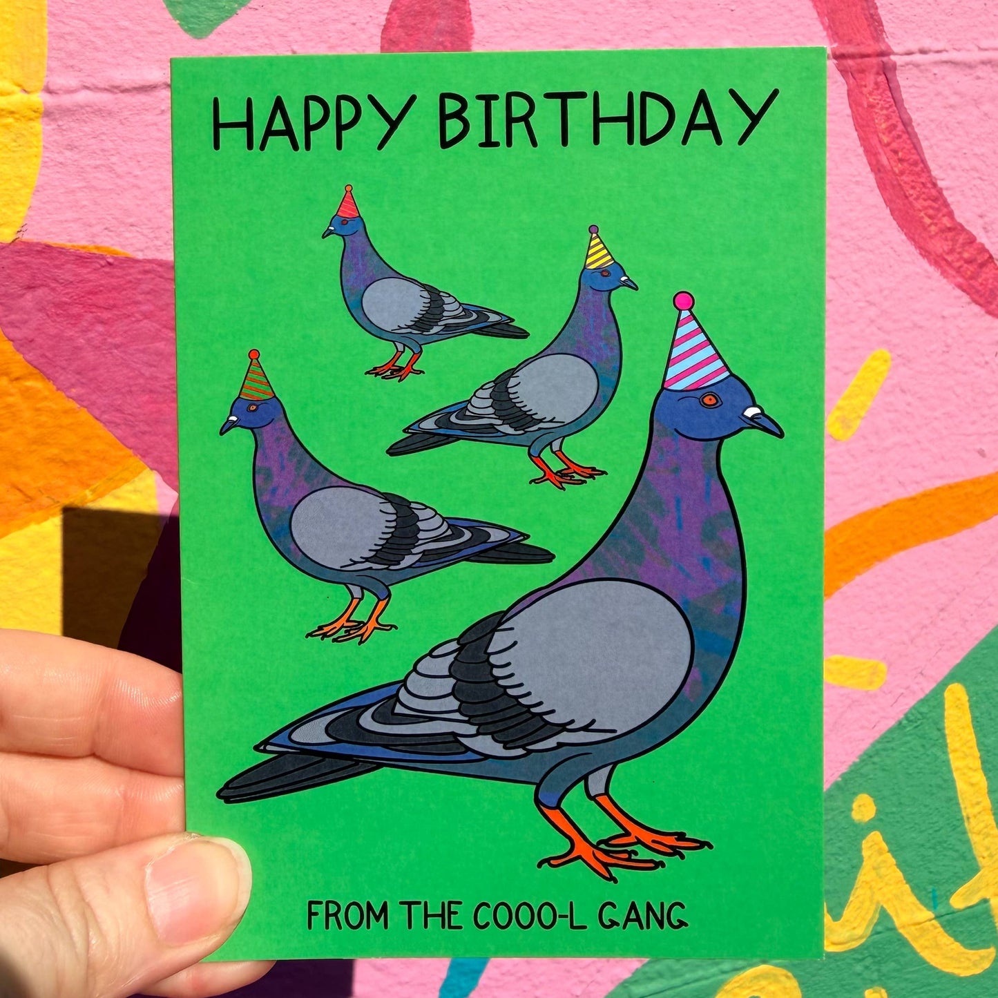 Coool Birthday Pigeon Card