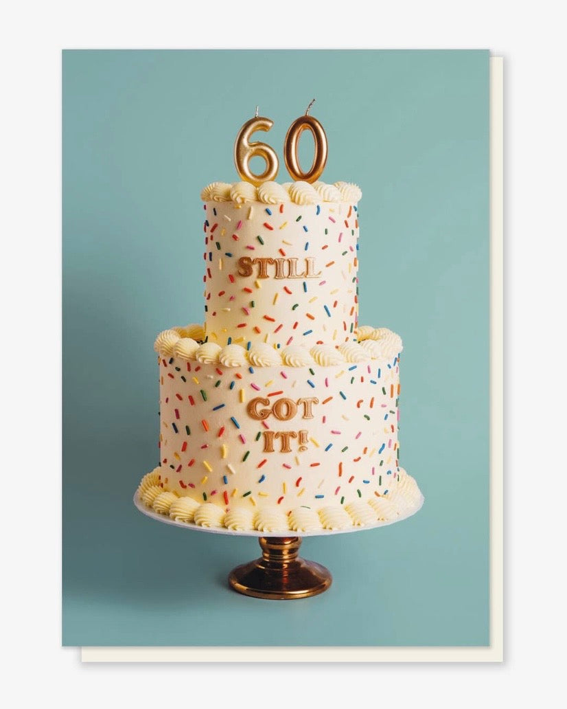 60 Still Got It Cake Card