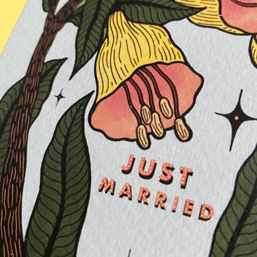 Just Married Wedding Card