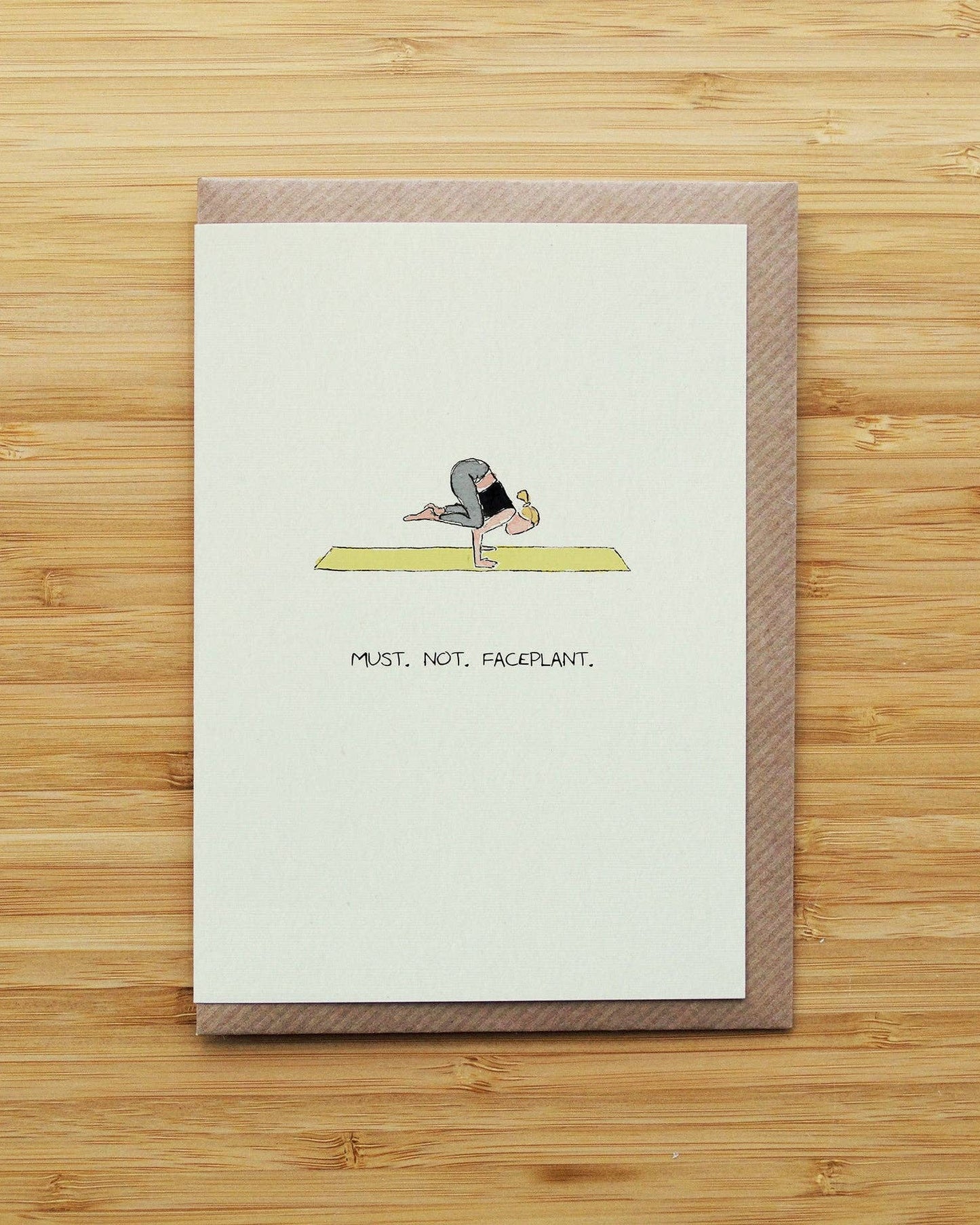 Yoga Faceplant Card