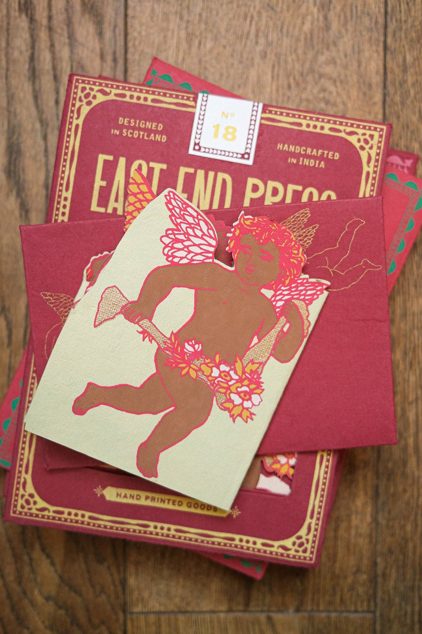 Cupid Concertina Greeting Card