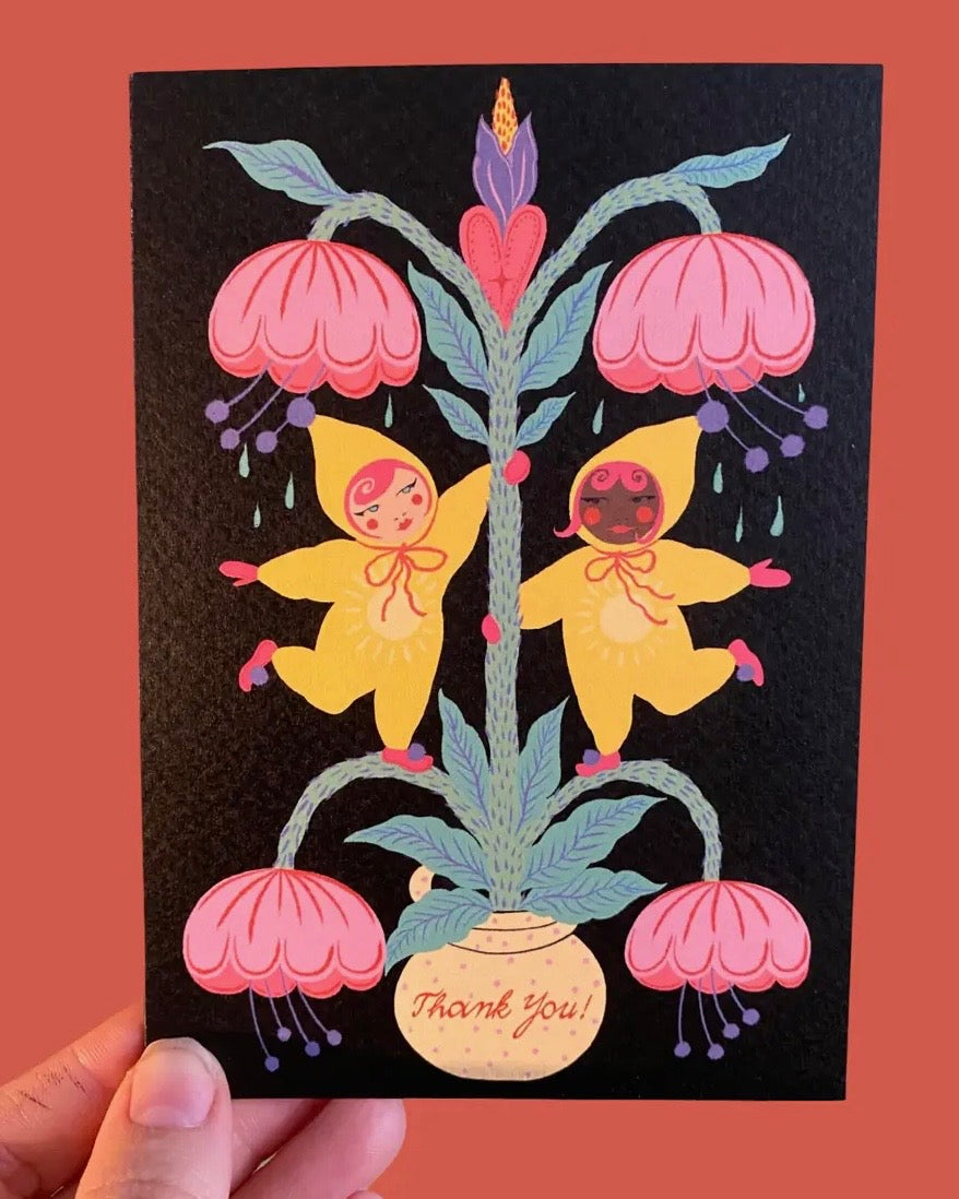 Floral Thank You Card
