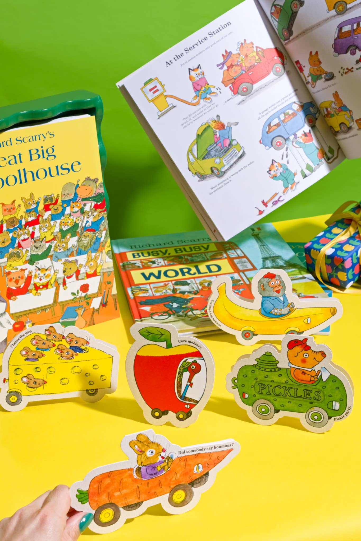 Bananas Gorilla Car Die-cut Card by Richard Scarry