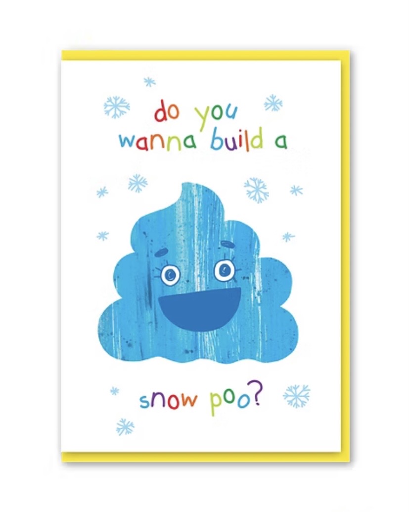 Snow Poo Christmas Card