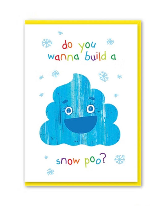 Snow Poo Christmas Card