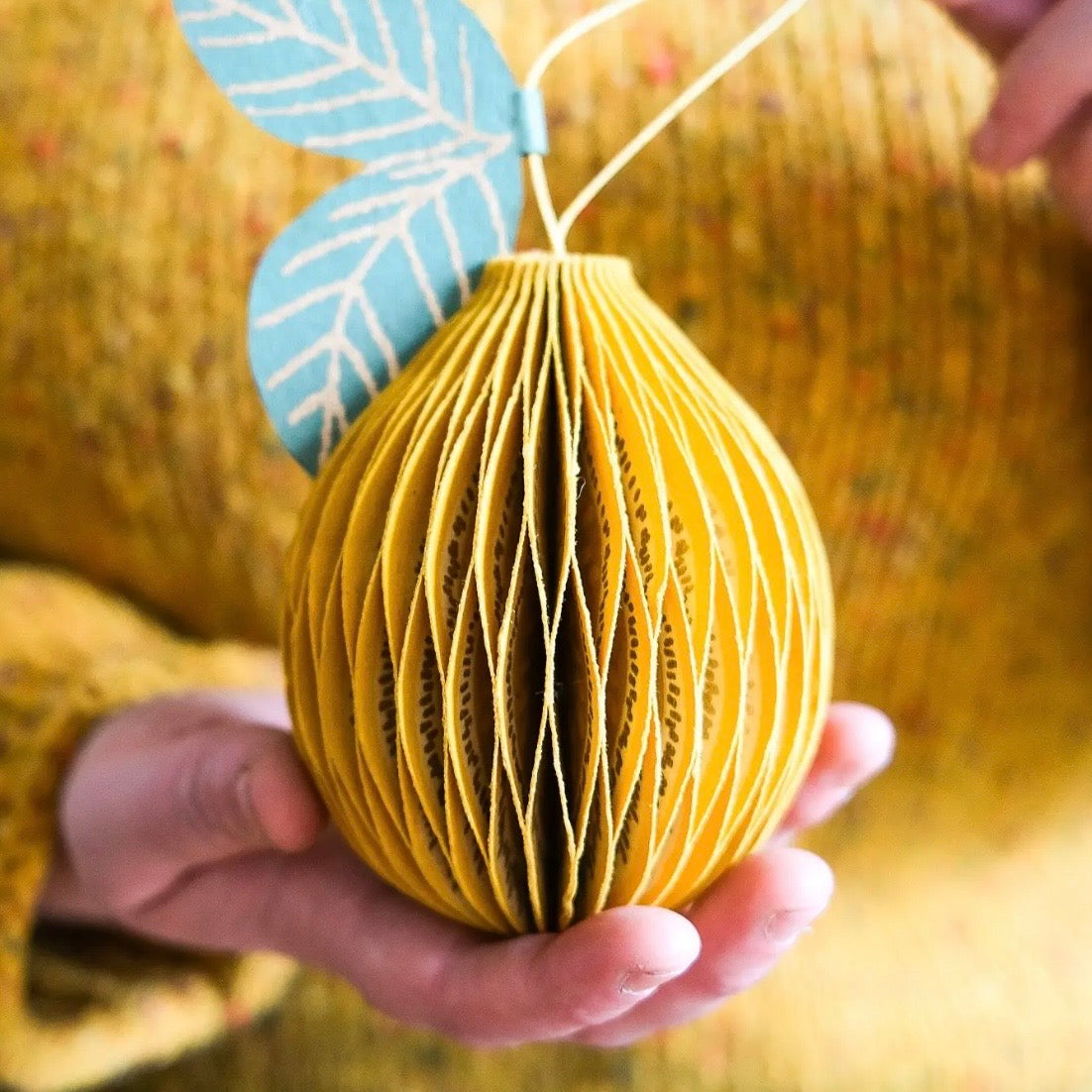Lemon Honeycomb Ornament