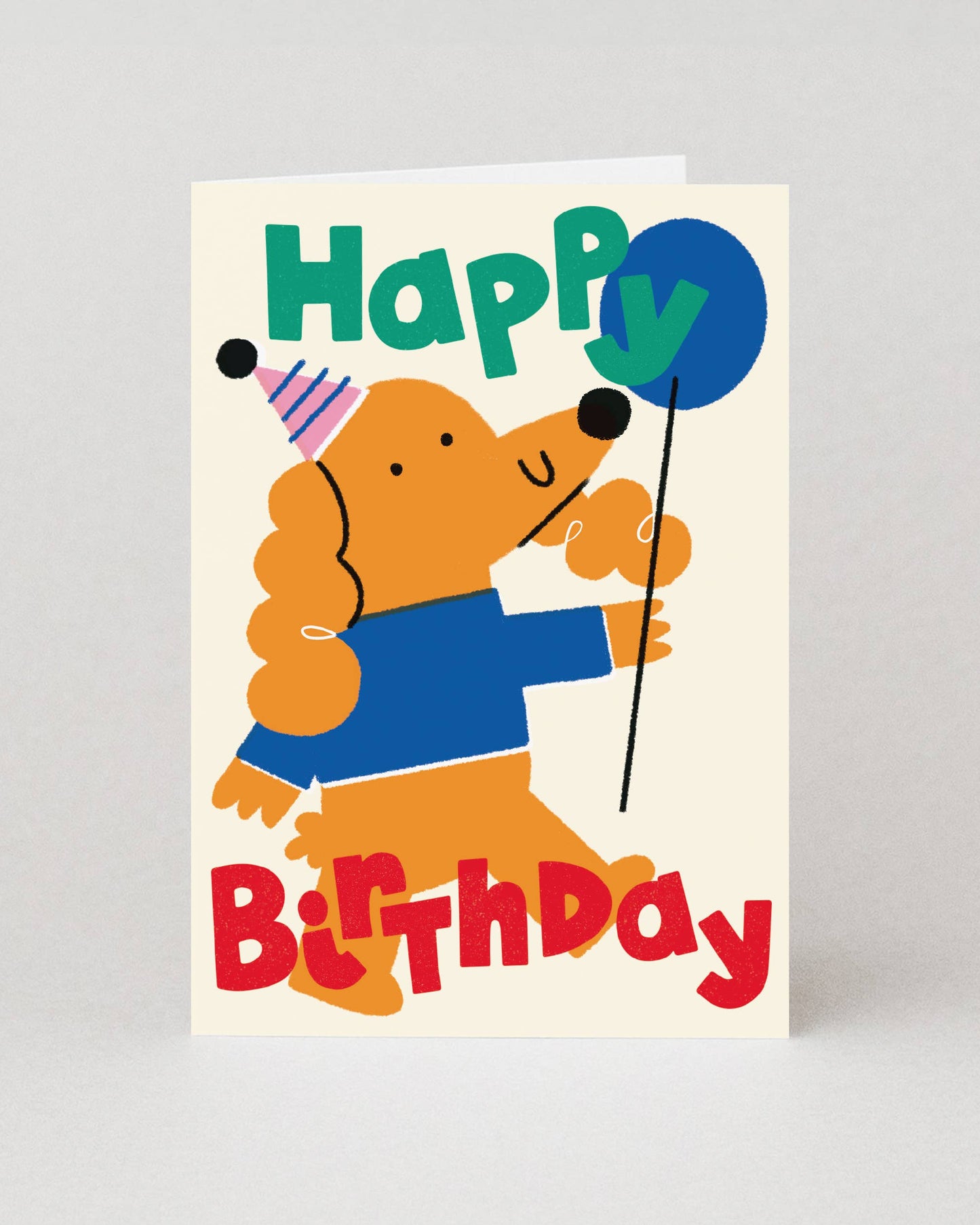 Happy Birthday Poodle Card