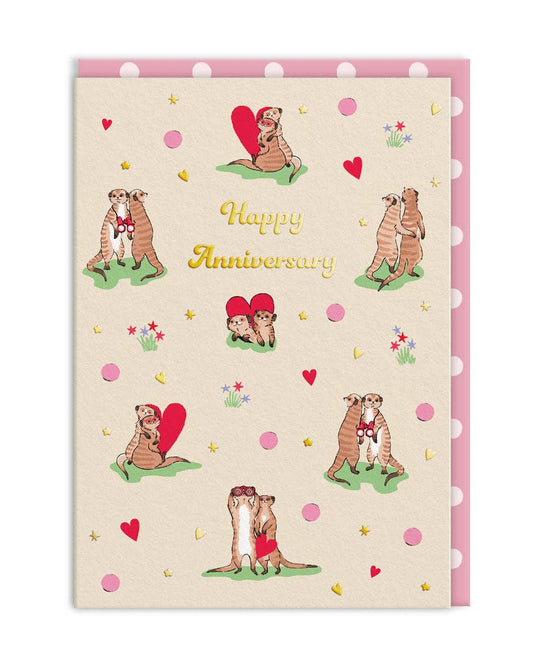Cath Kidston Meercats Anniversary Card