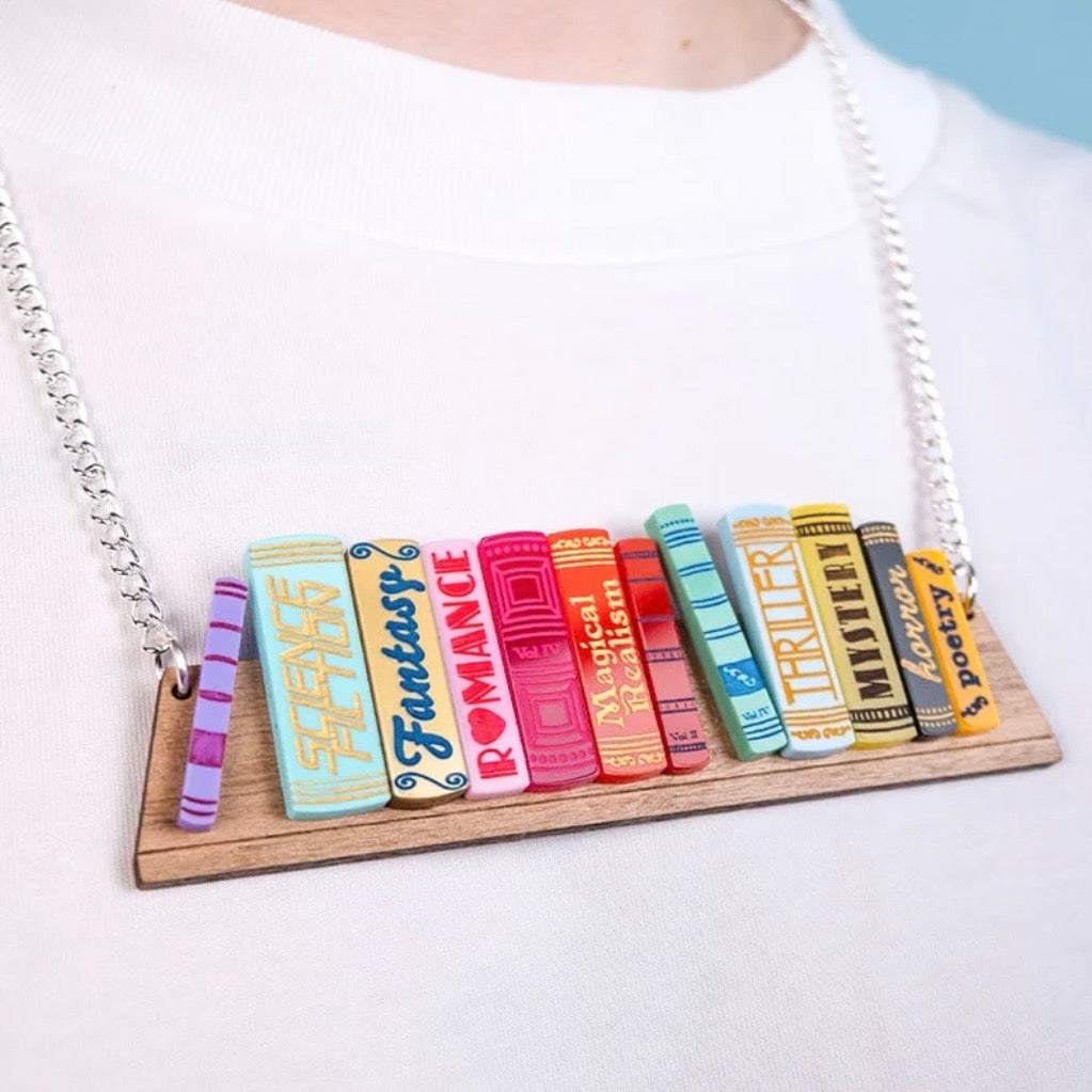 Bookshelf Necklace