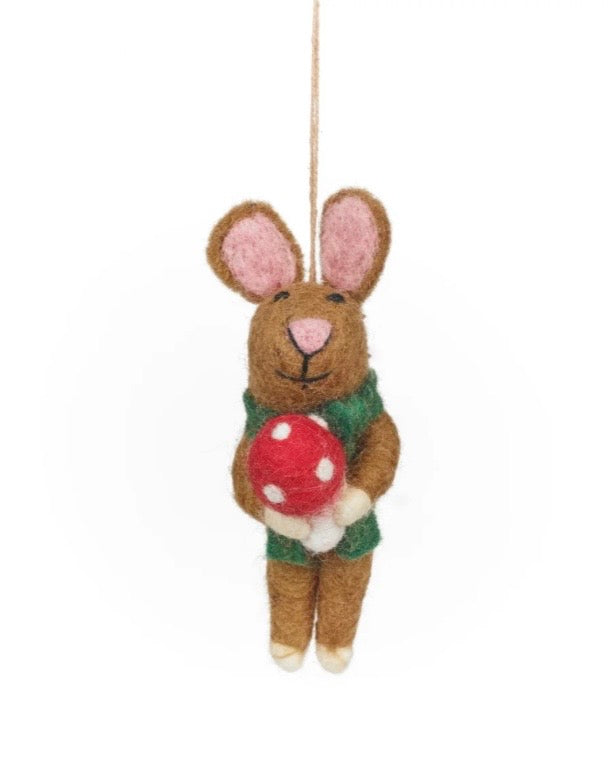 Roberta Rabbit Handmade Felt Decoration