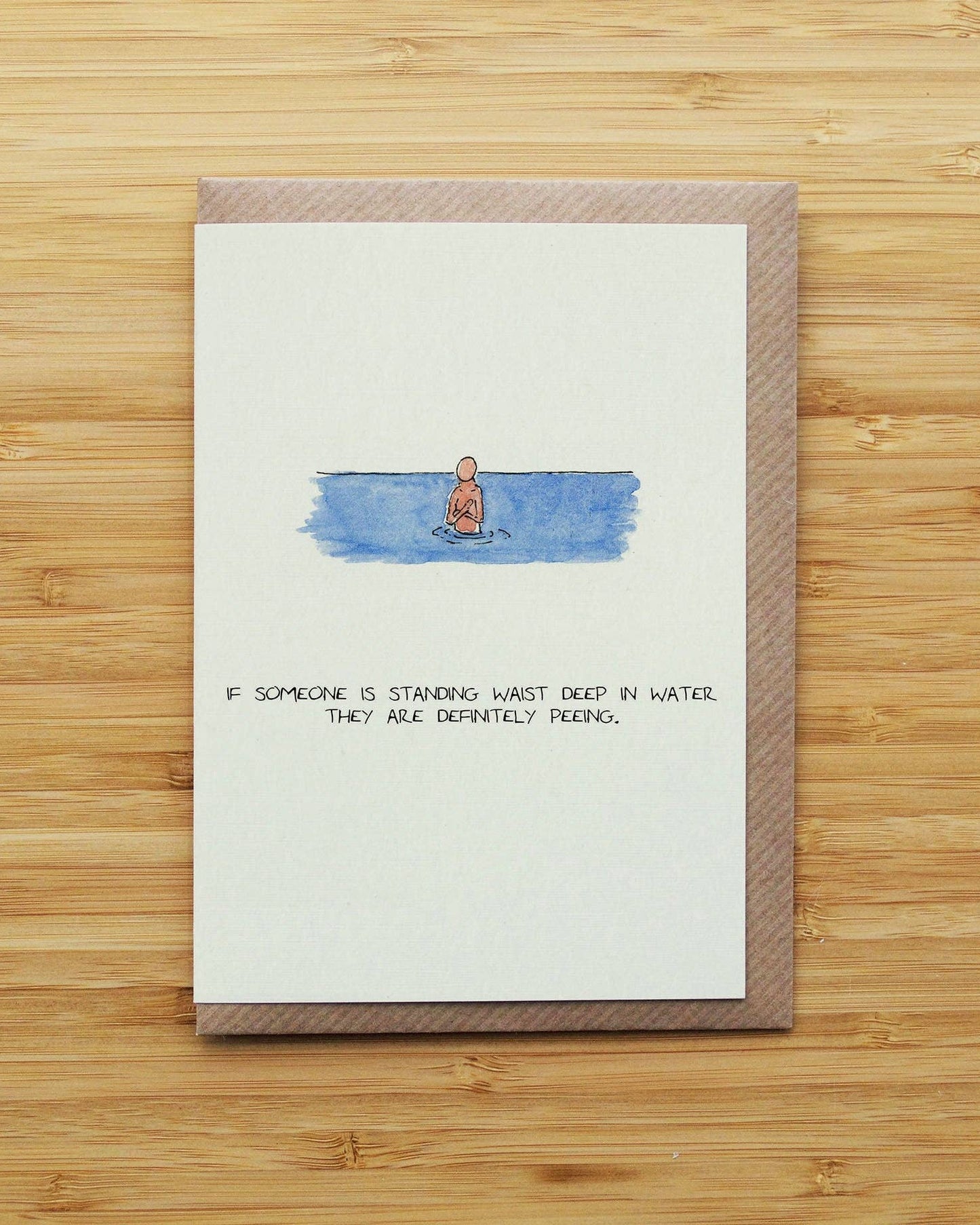 Swimming Pee Card