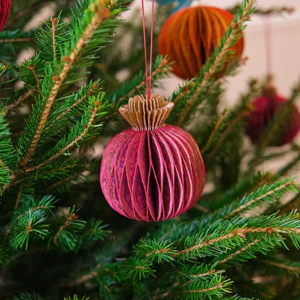 Pomegranate Honeycomb Ornament