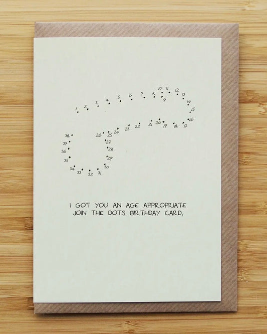 Dot To Dot Willy Cheeky Birthday Card