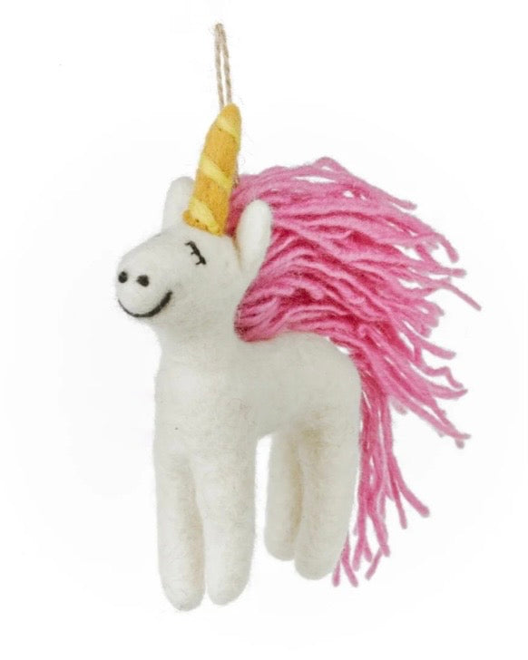 Mystic Unicorn Handmade Felt Decoration