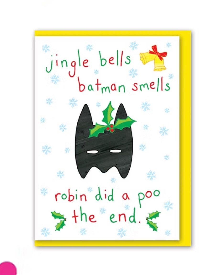 Batman Smells Christmas Card