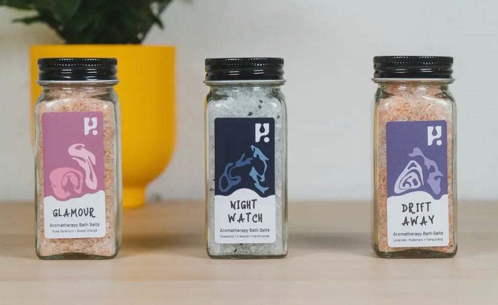 Bath Salts Glass Jar 120g-Och Vegan Cosmetics-My Beautiful Caravan