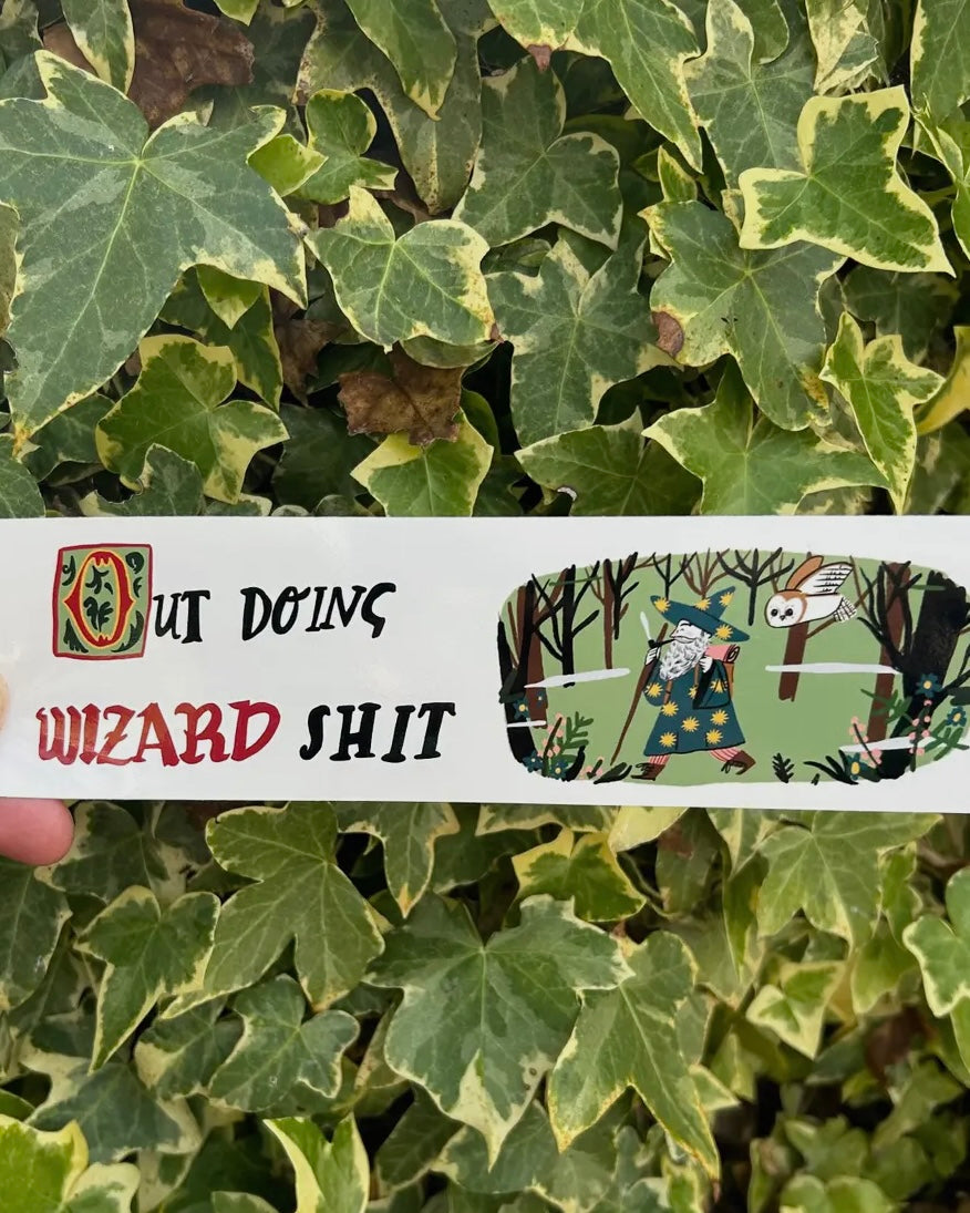 Dick Vincent Bumper Sticker-Dick Vincent Illustrations-My Beautiful Caravan