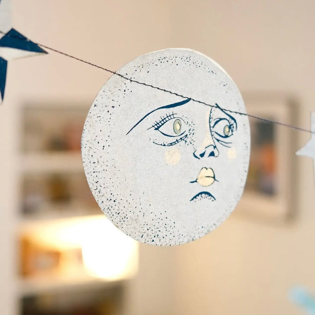 Man On The Moon Paper Garland