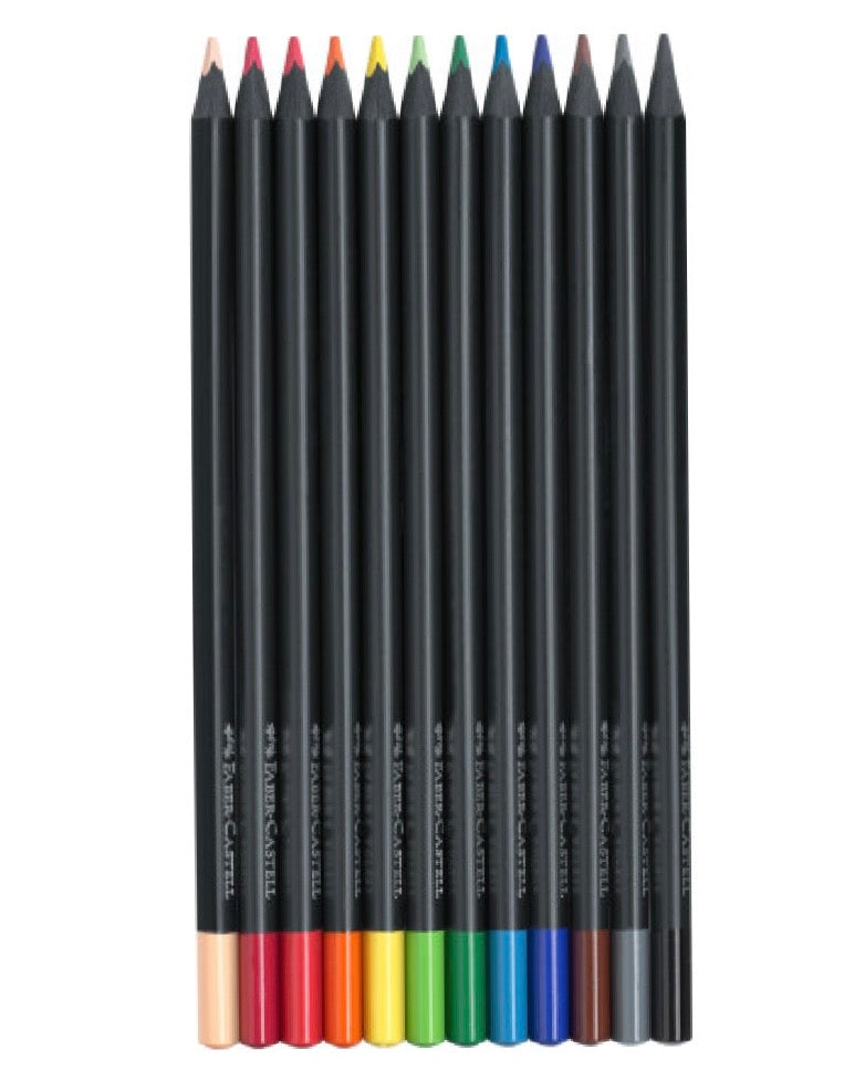 Faber-Castellated Black Edition 12 Coloured Pencil Set