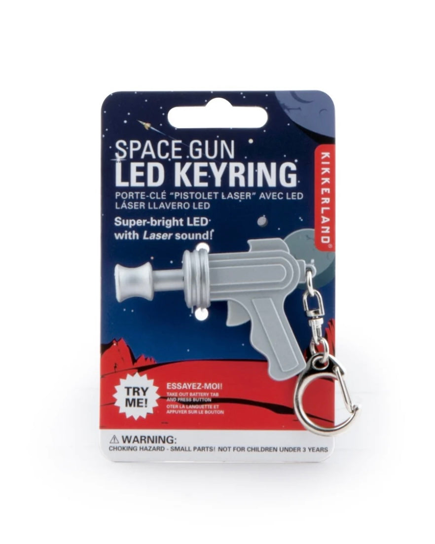 Light Up Space Gun Keyring
