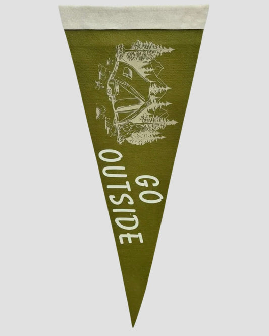 Go Outside Pennant Flag-Soch & Co-My Beautiful Caravan