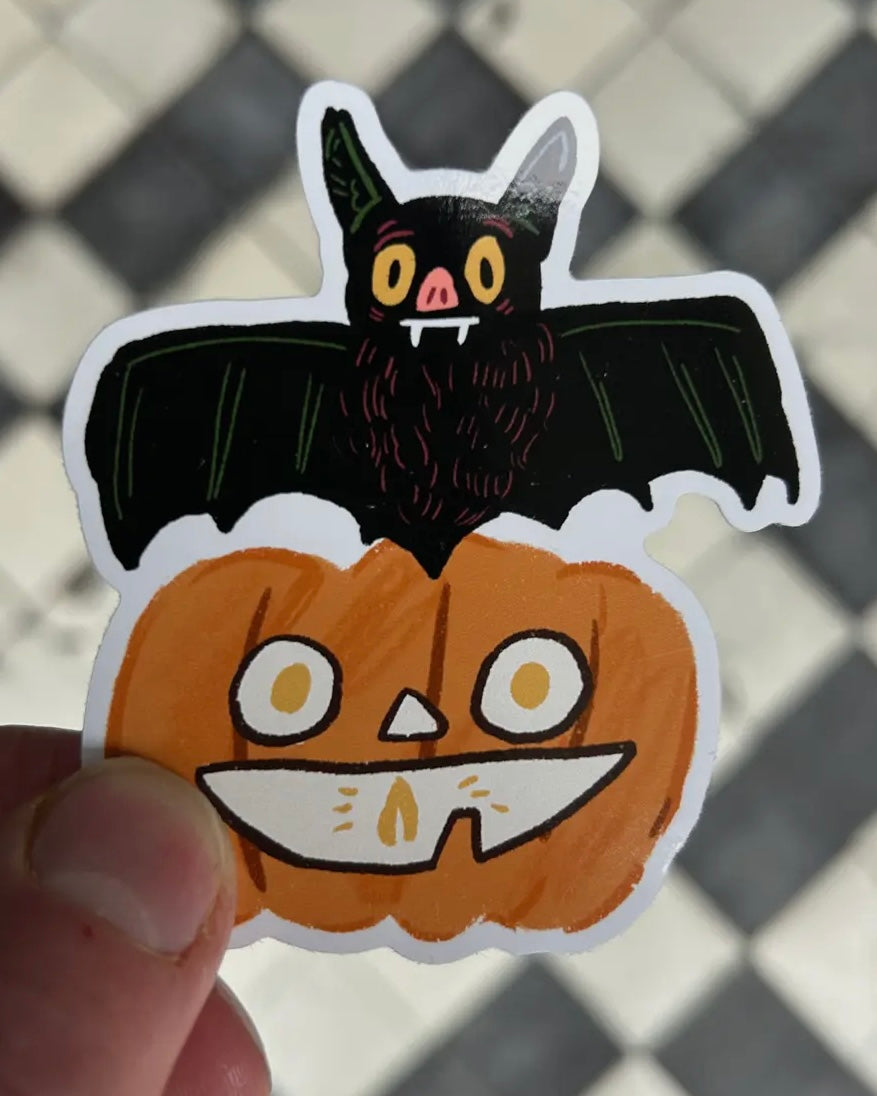 Halloween / Spooky Stickers-Dick Vincent Illustrations-My Beautiful Caravan