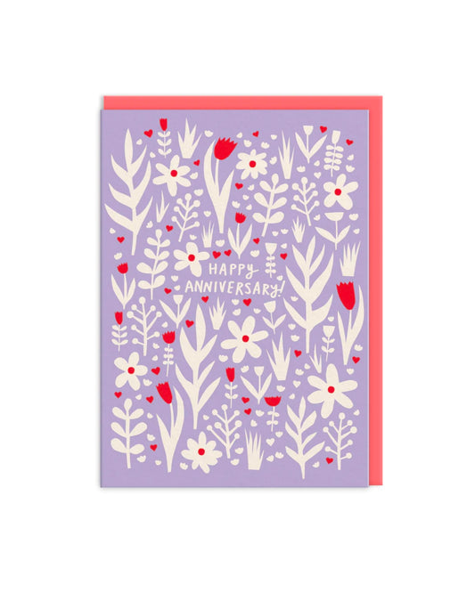 Happy Anniversary Flowers Card-Ohh Deer-My Beautiful Caravan