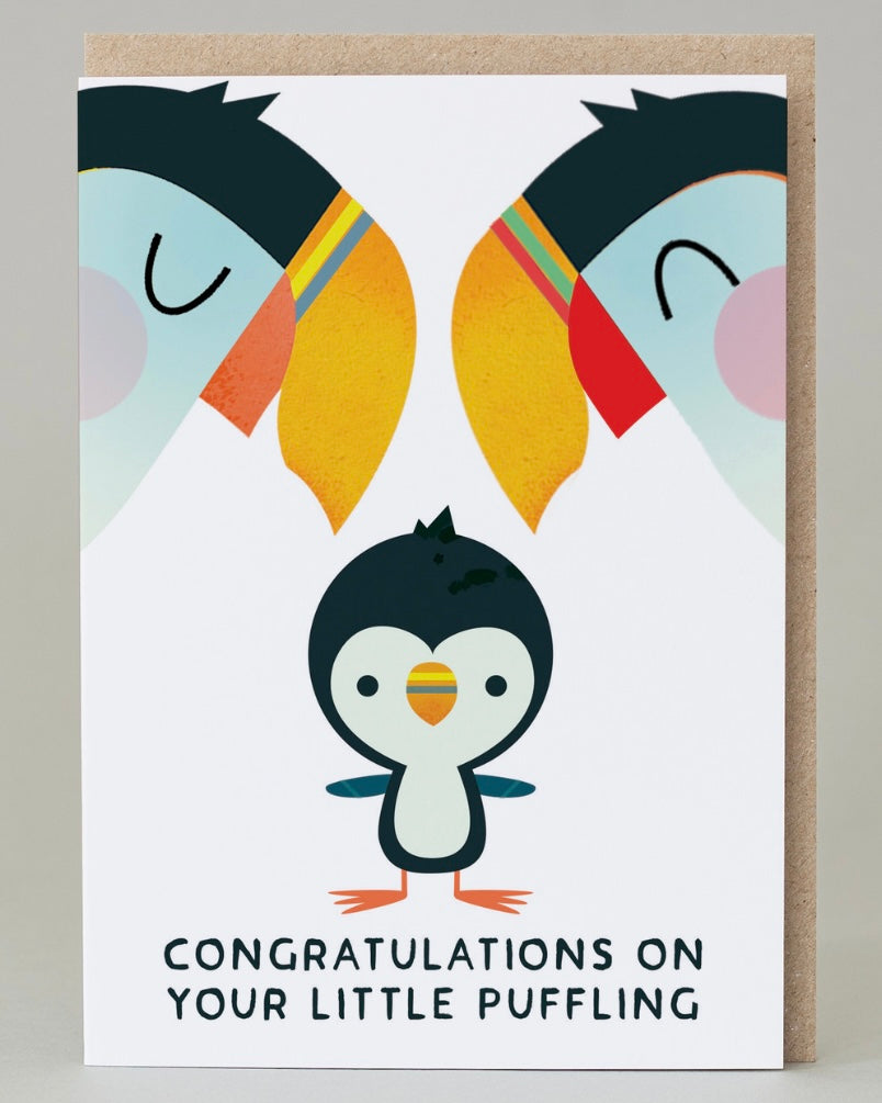 Little Puffling Baby Card-Eat Haggis-My Beautiful Caravan
