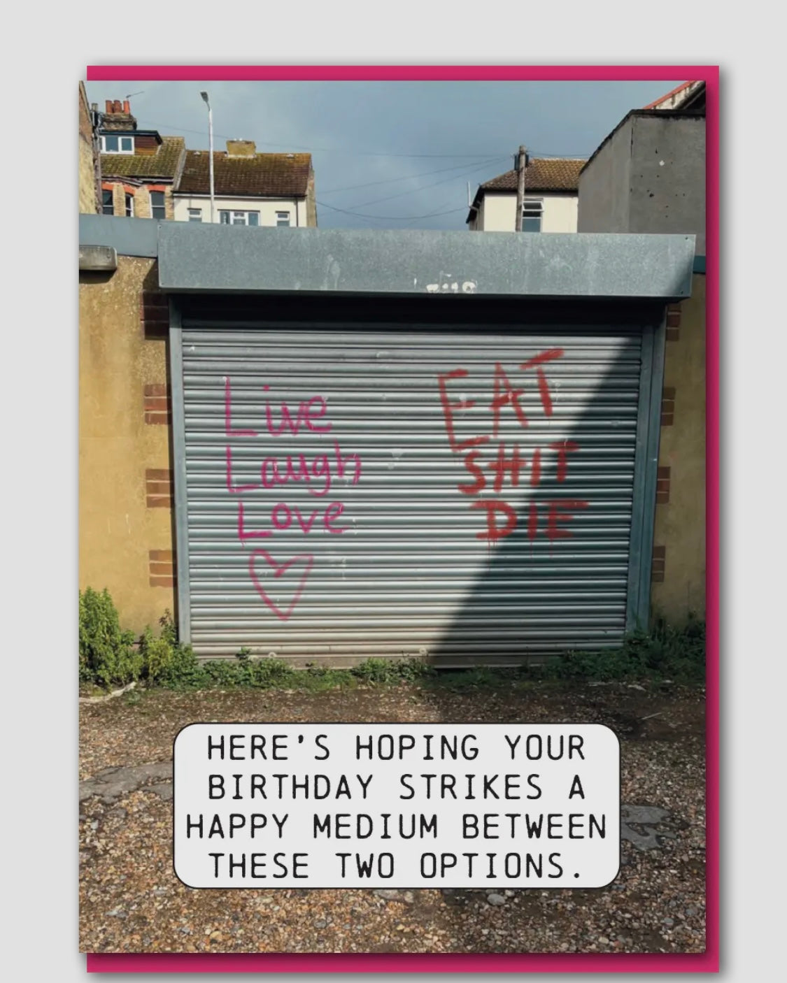 Live Laugh Shit Card-Objectables-My Beautiful Caravan
