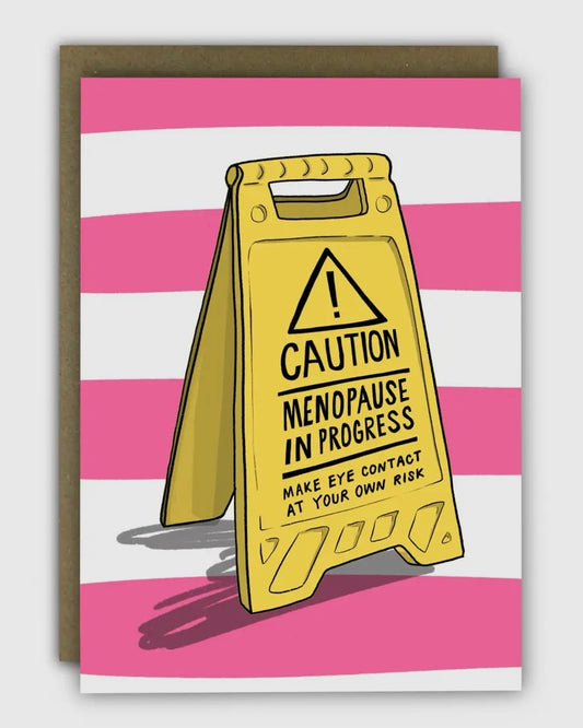 Menopause Birthday Card-Running With Scissors-My Beautiful Caravan