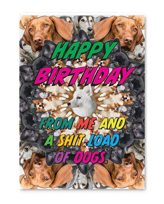 Shit Load Of Dogs Birthday Card-Objectables-My Beautiful Caravan