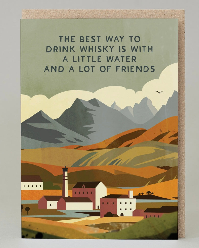 Whisky & Friends Card-Eat Haggis-My Beautiful Caravan
