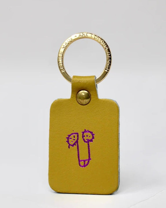 Willy Leather Keyring-Ark Colour Design-My Beautiful Caravan