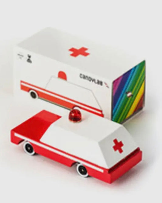 Wooden Toy Ambulance-Candylab-My Beautiful Caravan