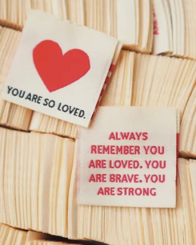 You Are Loved Sew-In Tags-Soch & Co-My Beautiful Caravan