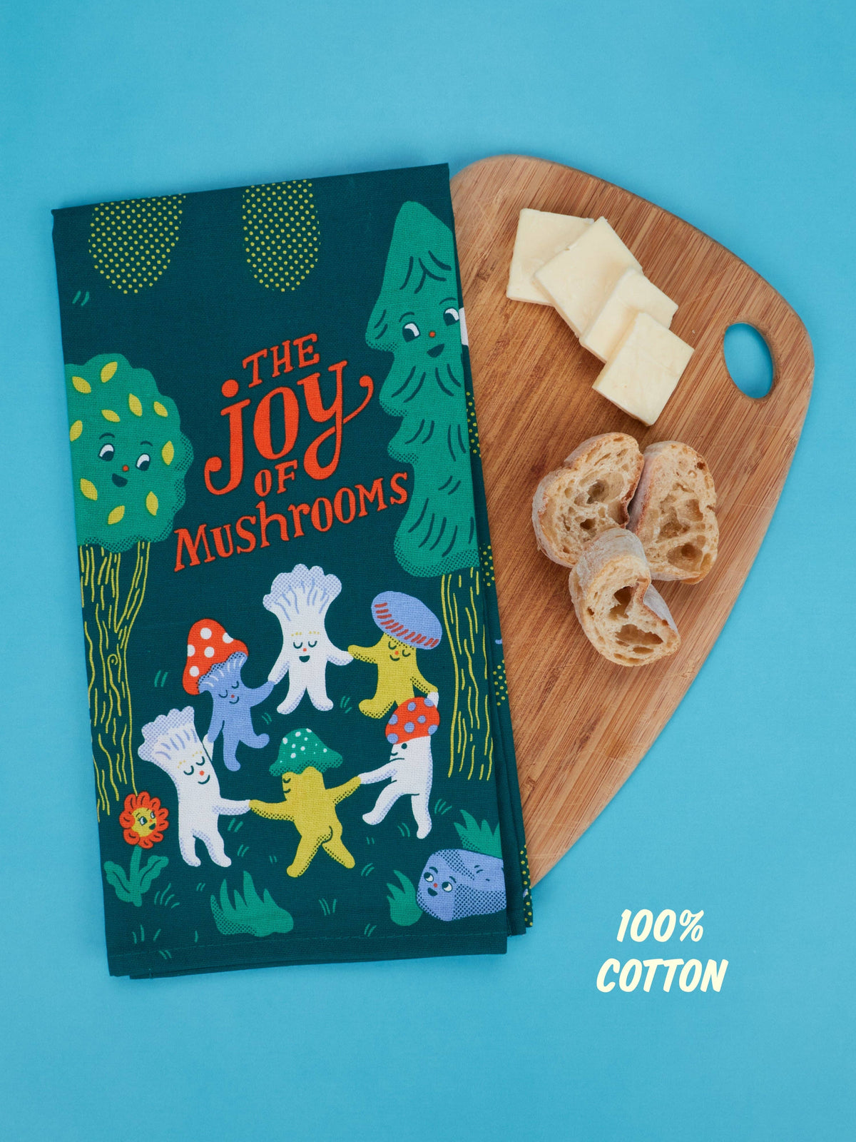 The Joy Of Mushrooms Tea Towel