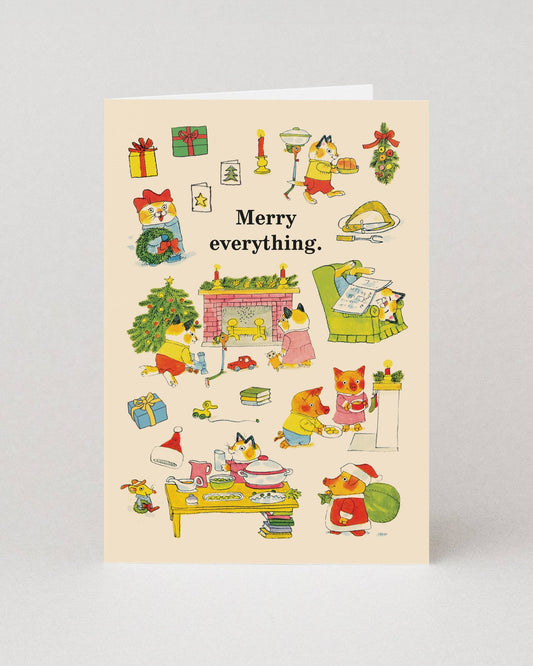 Merry Everything Christmas Card by Richard Scarry