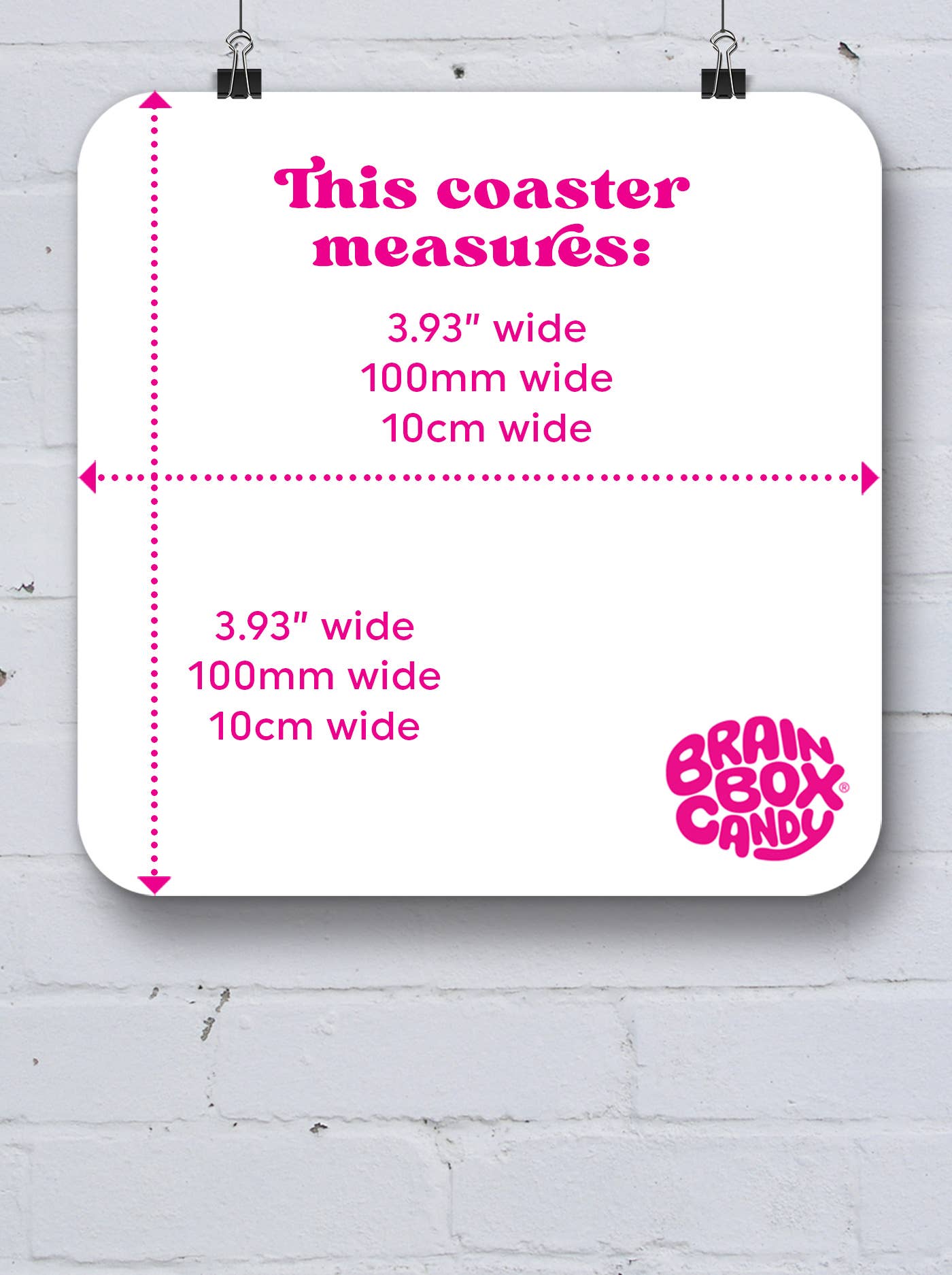 Hot Cup Of Tea Coaster by David Shrigley