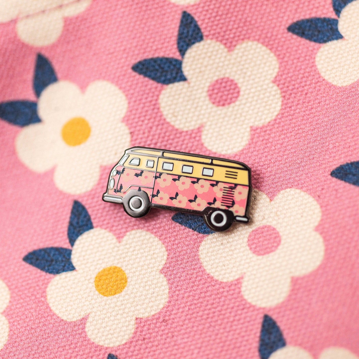 Campervan Enamel Pin Badge